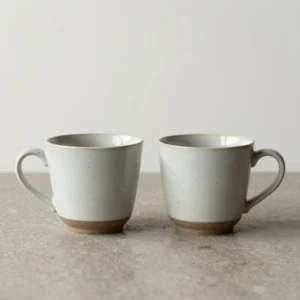 Speckled Stoneware Teacup Set