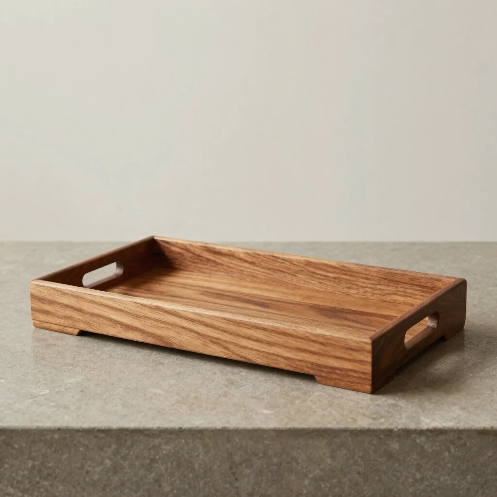 Carved Teakwood Serving Tray